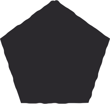 pentagon black PNG, SVG