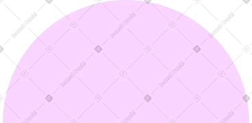 Pink semicircle PNG, SVG