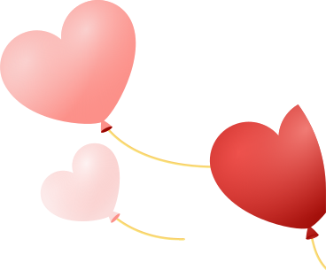 heart balloons PNG, SVG