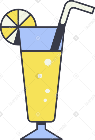 coctail Illustration in PNG, SVG