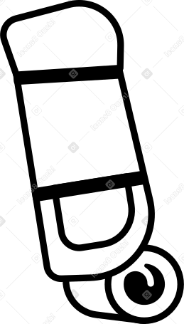 travel backpack with mat PNG, SVG