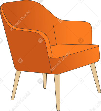 Ilustración animada de sillón en GIF, Lottie (JSON), AE