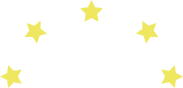 five stars in semicircle PNG, SVG