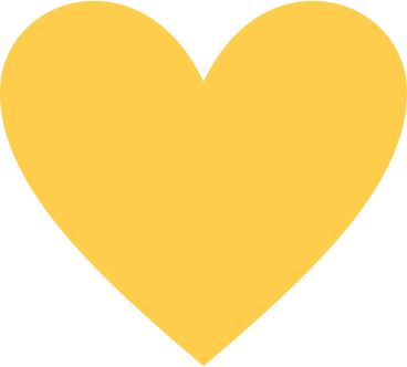 Yellow heart PNG、SVG