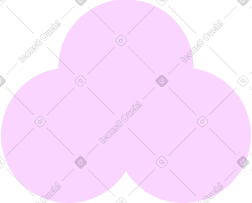 Pink trefoil PNG, SVG