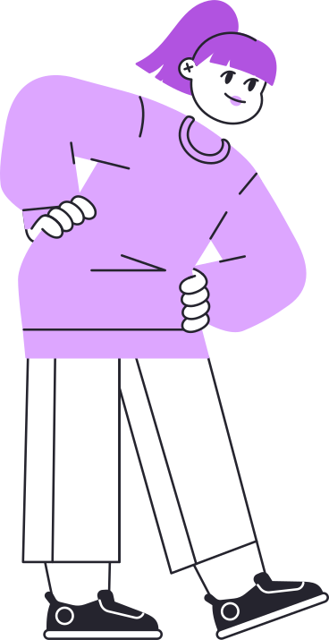 girl standing and leaning to the right PNG, SVG