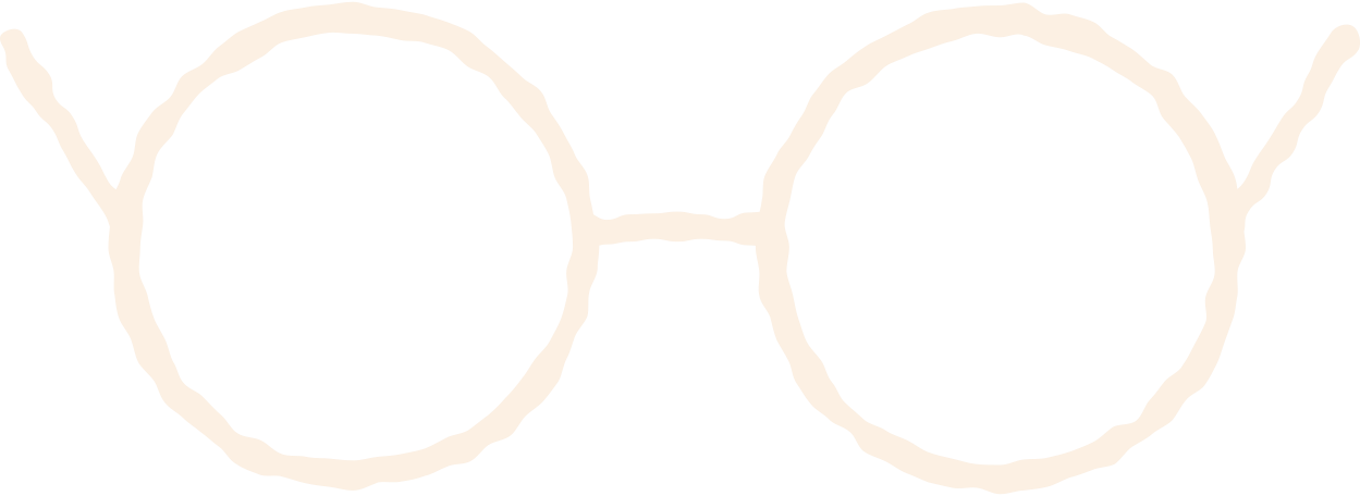 glasses front view Illustration in PNG, SVG