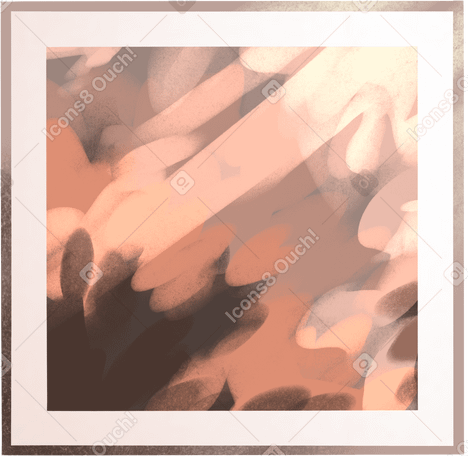abstract painting in shades of beige Illustration in PNG, SVG