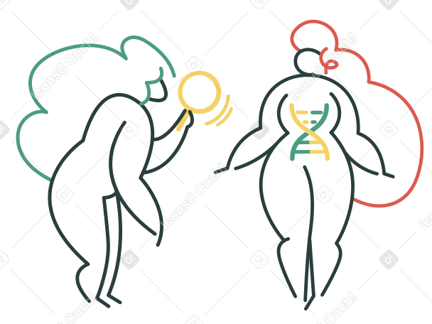 Genetic research Illustration in PNG, SVG