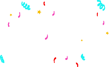 Confetti and stars PNG, SVG