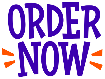 lettering order now purple text PNG, SVG