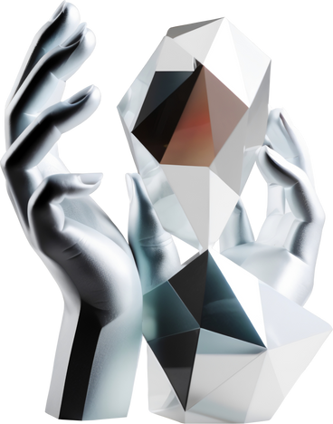 abstract sculpture with hands PNG, SVG