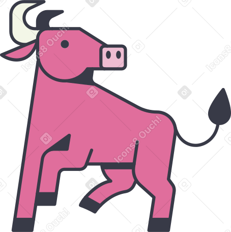 bull Illustration in PNG, SVG