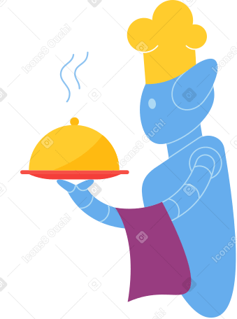 Cozinheiro robô inteligente PNG, SVG