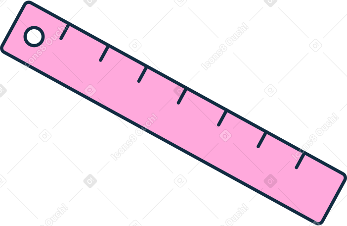pink ruler Illustration in PNG, SVG