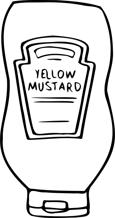 Mustard bottle PNG, SVG