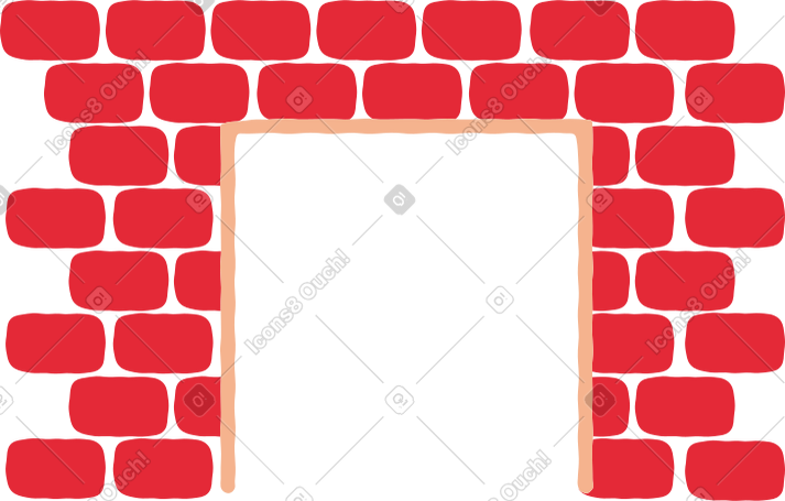 fireplace bricks PNG, SVG