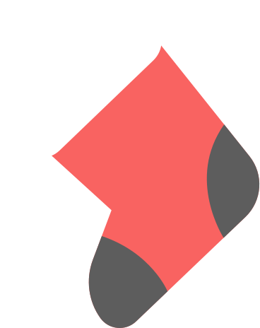 christmas sock with fur PNG, SVG