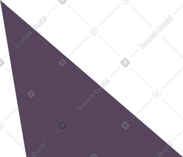 Purple scalene triangle PNG, SVG