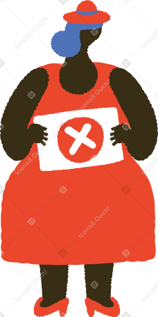 woman with cross sign PNG, SVG