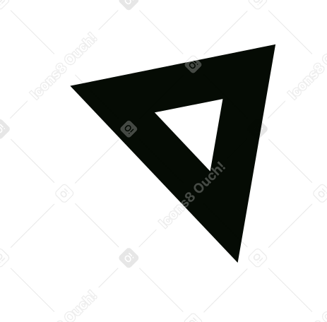 Ilustración animada de Triángulo giratorio en GIF, Lottie (JSON), AE