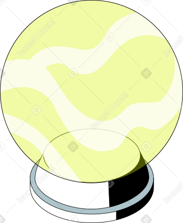 the ball of predictions Illustration in PNG, SVG