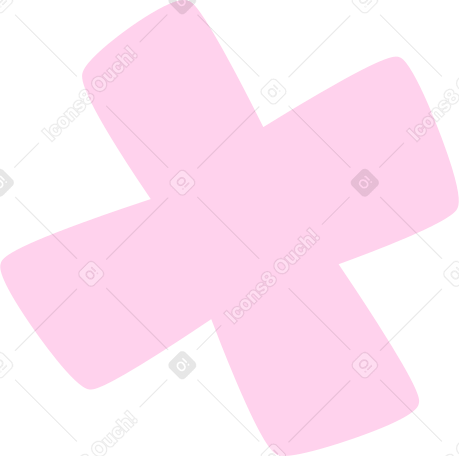 Pink cross Illustration in PNG, SVG