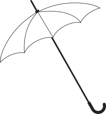 umbrella cane PNG, SVG