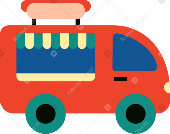 закусочная на колесах в PNG, SVG