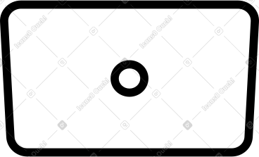 Open laptop cover in perspective PNG, SVG