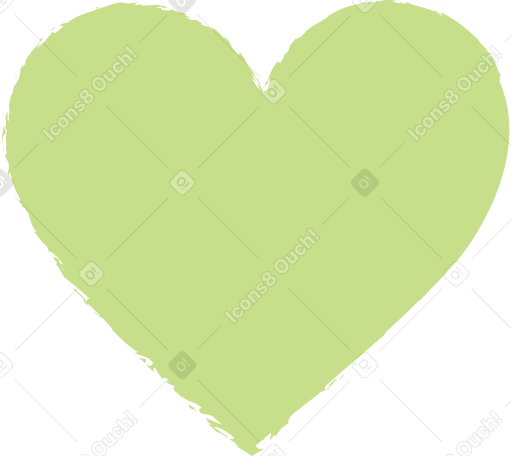 light green heart в PNG, SVG