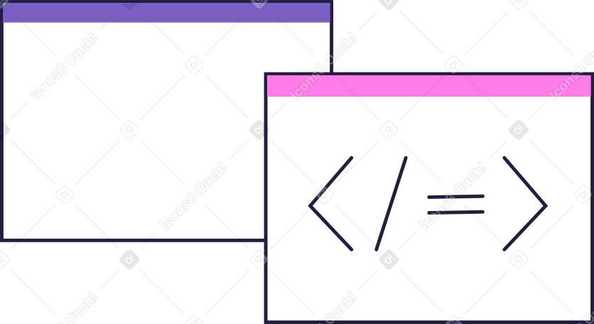 окна кода в PNG, SVG