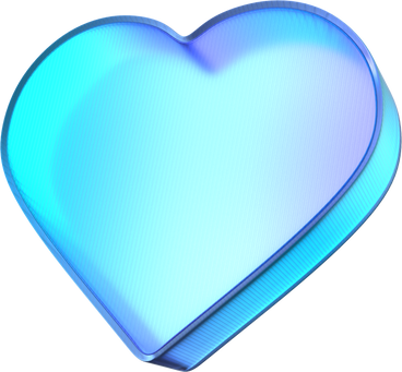 Glass heart PNG, SVG