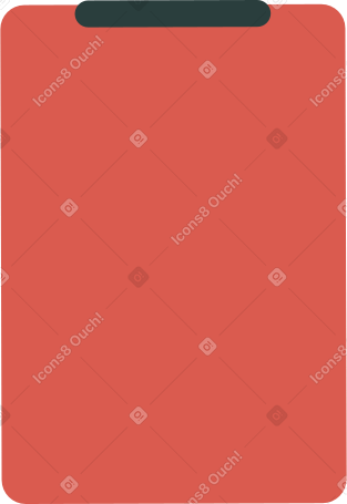 red clipboard Illustration in PNG, SVG