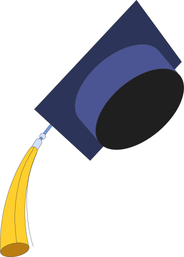 graduate's hat PNG, SVG