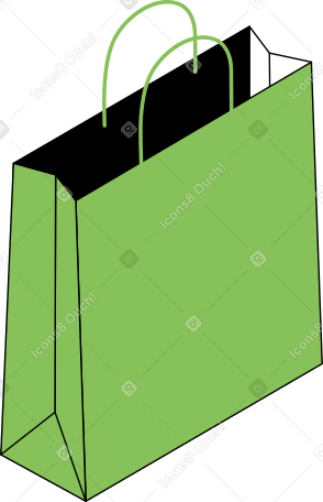 bolsa de papel grande PNG, SVG