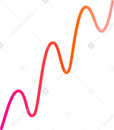Яркая линия графика в PNG, SVG