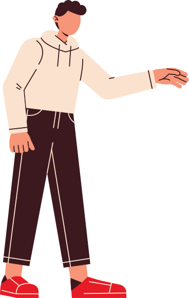 man in a white hoodie PNG, SVG