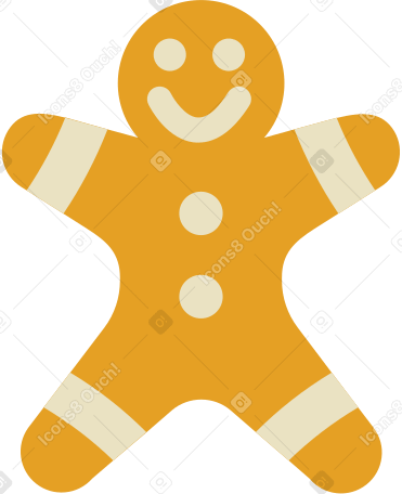 cookie man Illustration in PNG, SVG