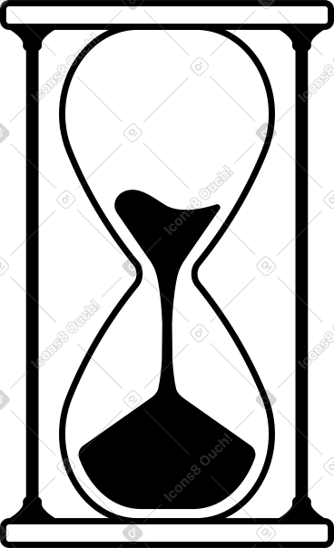 Big sand glass PNG, SVG