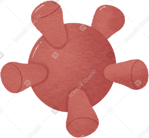 red covid virus PNG, SVG