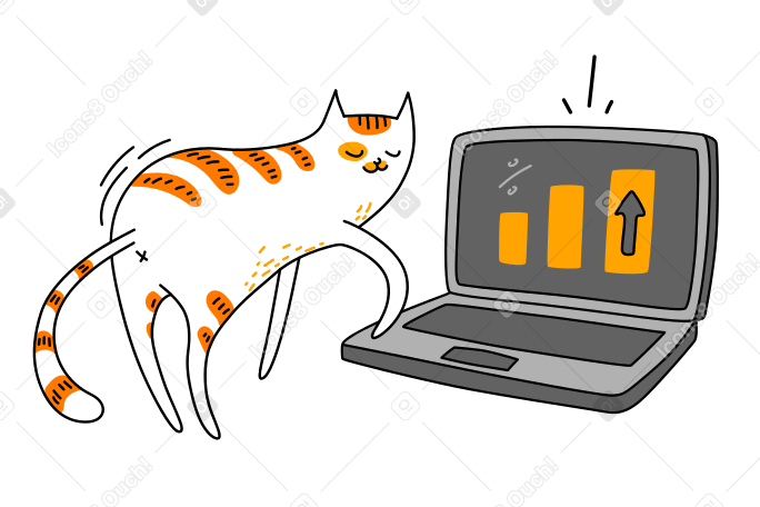 Clever cat PNG, SVG