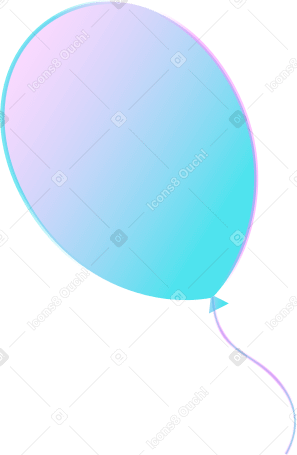 blue balloon PNG, SVG