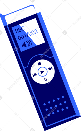 Reproductor para grabar audio PNG, SVG