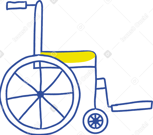 Инвалидная коляска в PNG, SVG