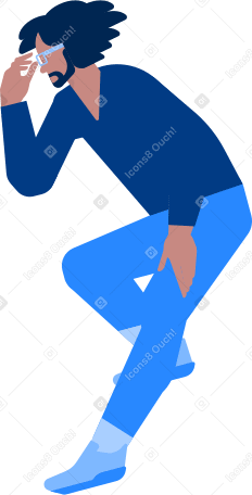 man thinking Illustration in PNG, SVG