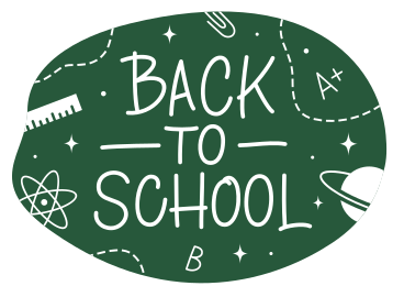 lettering back to school handwritten on a chalkboard text PNG, SVG