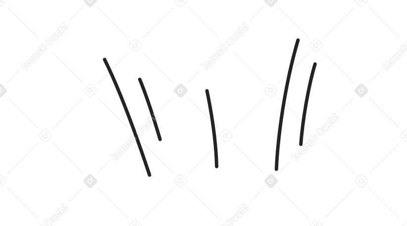 다섯 개의 검은 선 PNG, SVG