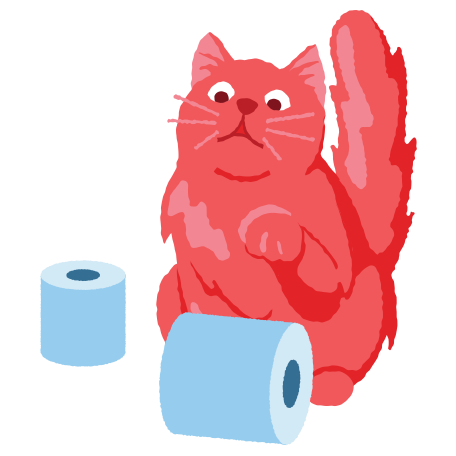 Playing cat Illustration in PNG, SVG