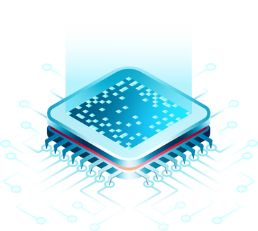 isometric silicon chip PNG, SVG